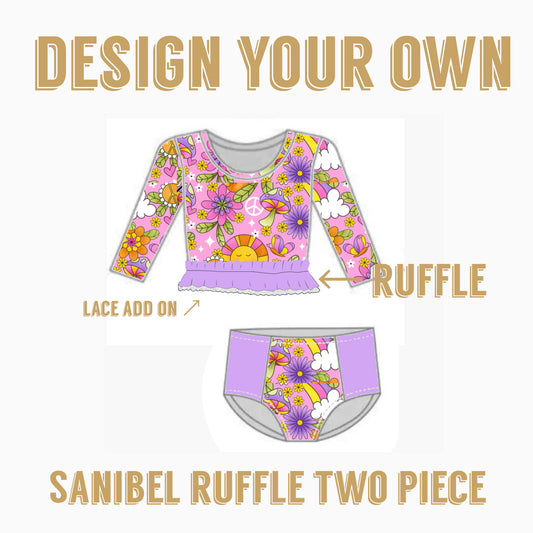 DESIGN YOUR OWN PREORDER  | Sanibel ruffle two piece