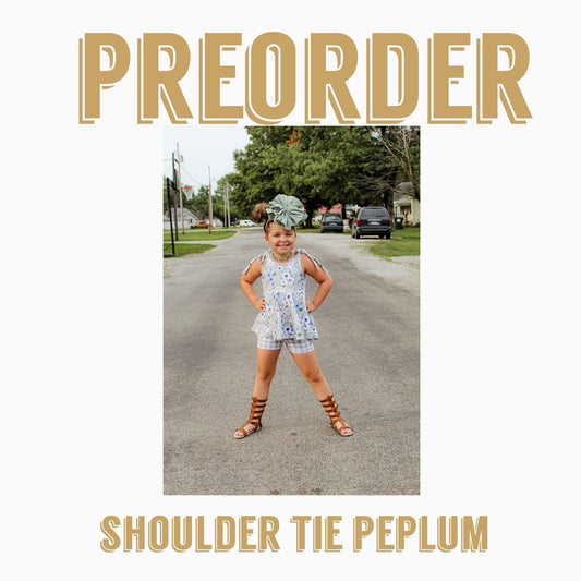 EPIC preorder | Shoulder tie Peplum