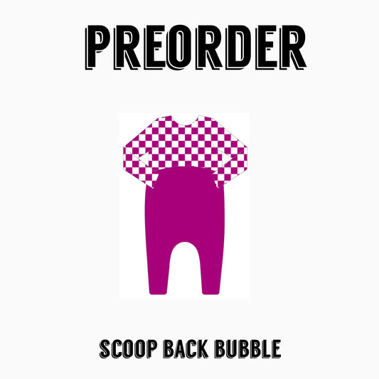 CHECK PRE-ORDER | Scoop back pant Bubble Romper