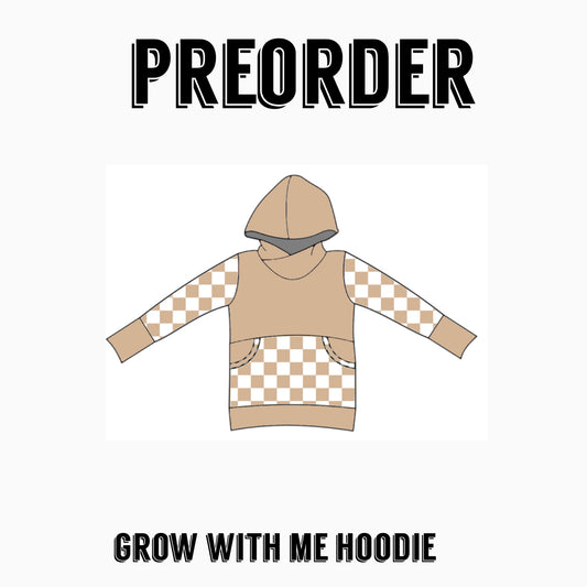 CHECK PREORDER|  COLOR BLOCK Grow with Me Hoodie