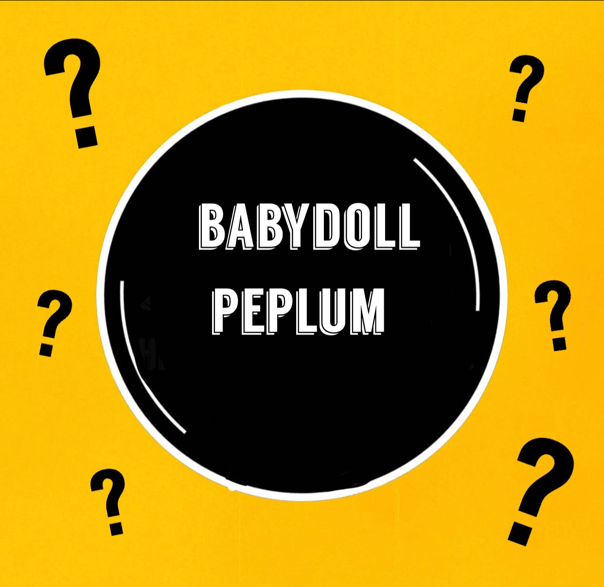 MYSTERY | Baby Doll Peplum