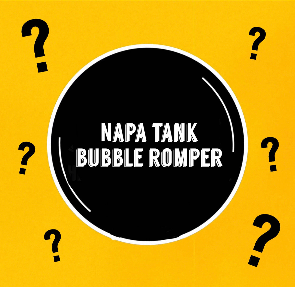 MYSTERY MONDAY | Napa Tank Bubble romper