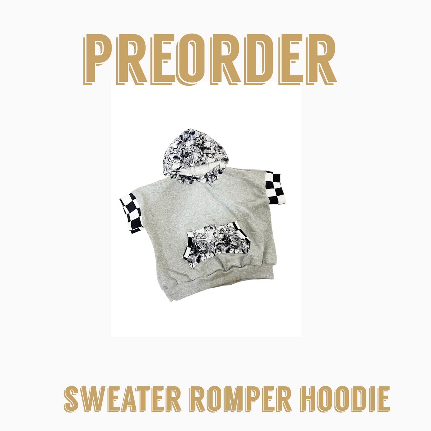 EPIC Preorder| RETRO HOODIE AKA Sweater romper Hoodie
