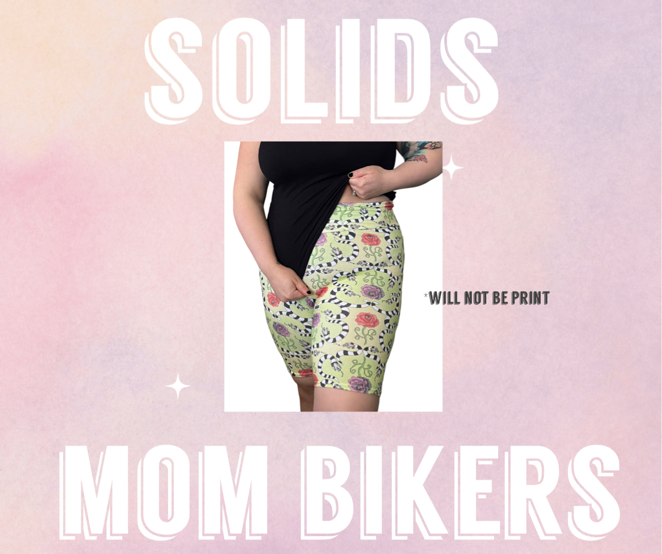 SOLIDS | Mom biker shorts
