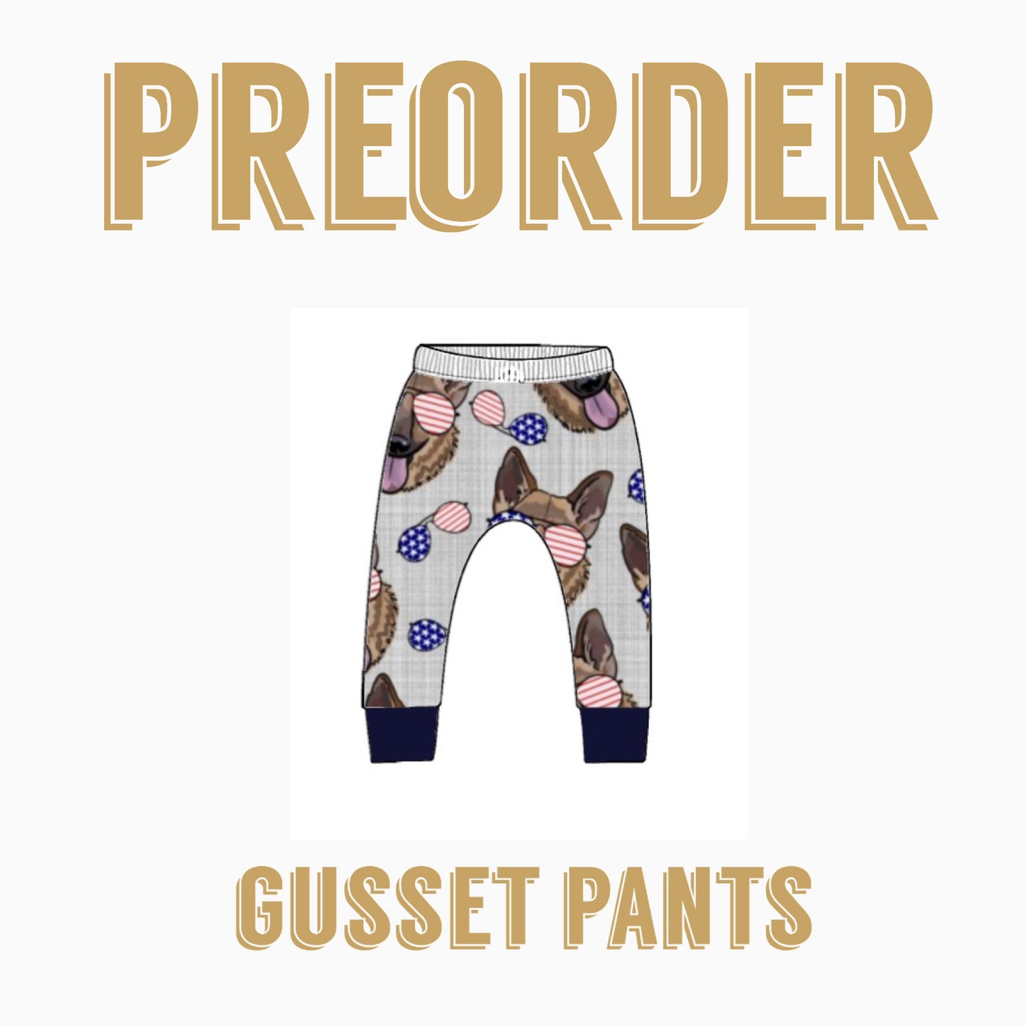 GROOVY BABY PREORDER | GUSSET PANTS