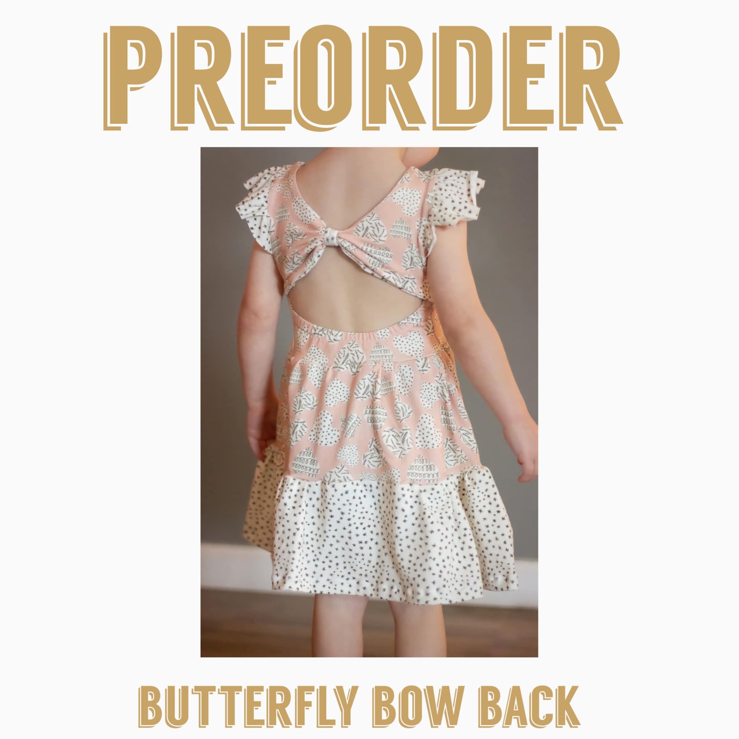 THANKFALL | Butterfly bow back dress