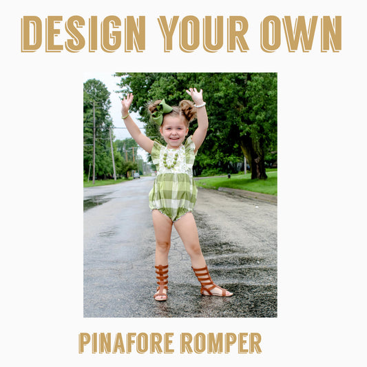 DESIGN YOUR OWN | WOVEN PINAFORE ROMPER