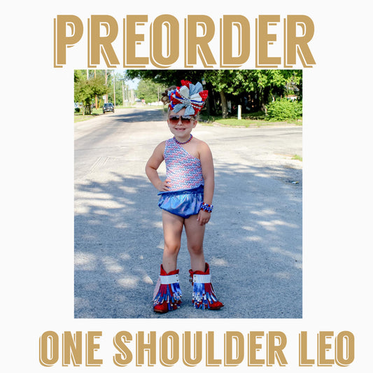 PATRIOTIC PREORDER |  One shoulder Leo