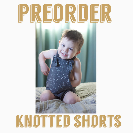 PATRIOTIC PREORDER  | knotted overall shorts