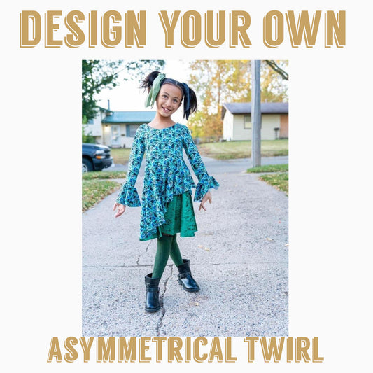 DESIGN YOUR OWN| ASYMMETRICAL TWIRL DRESS