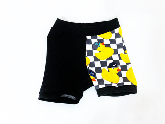 2t color blocked shorties