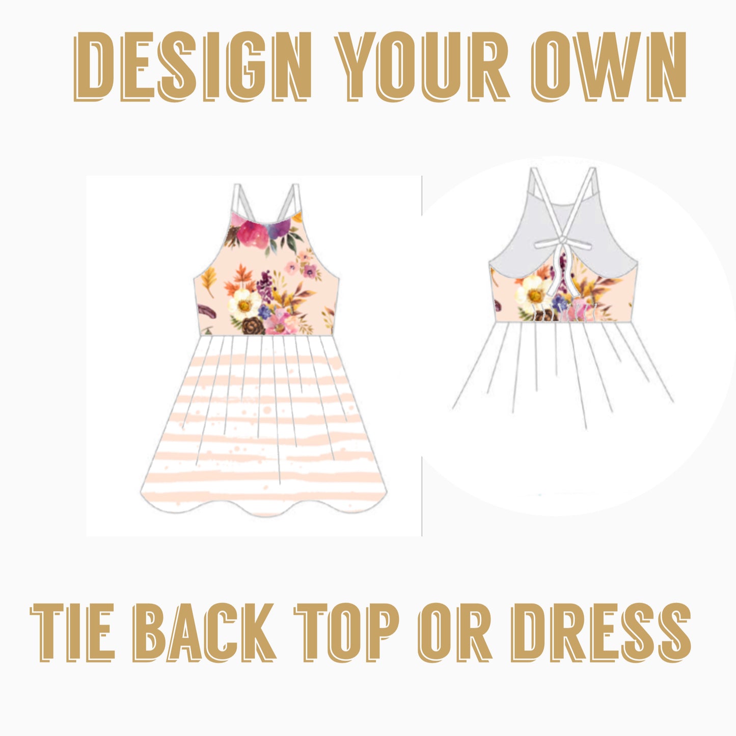 Design your own | Tie back Woven Top or Dress
