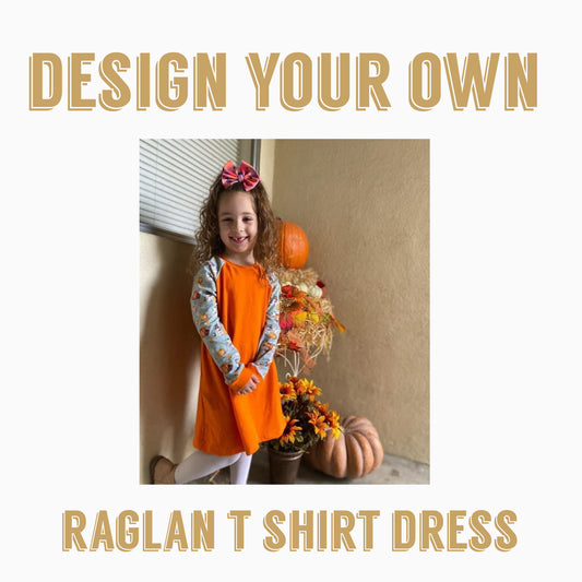 Design your own | Raglan T-shirt dress