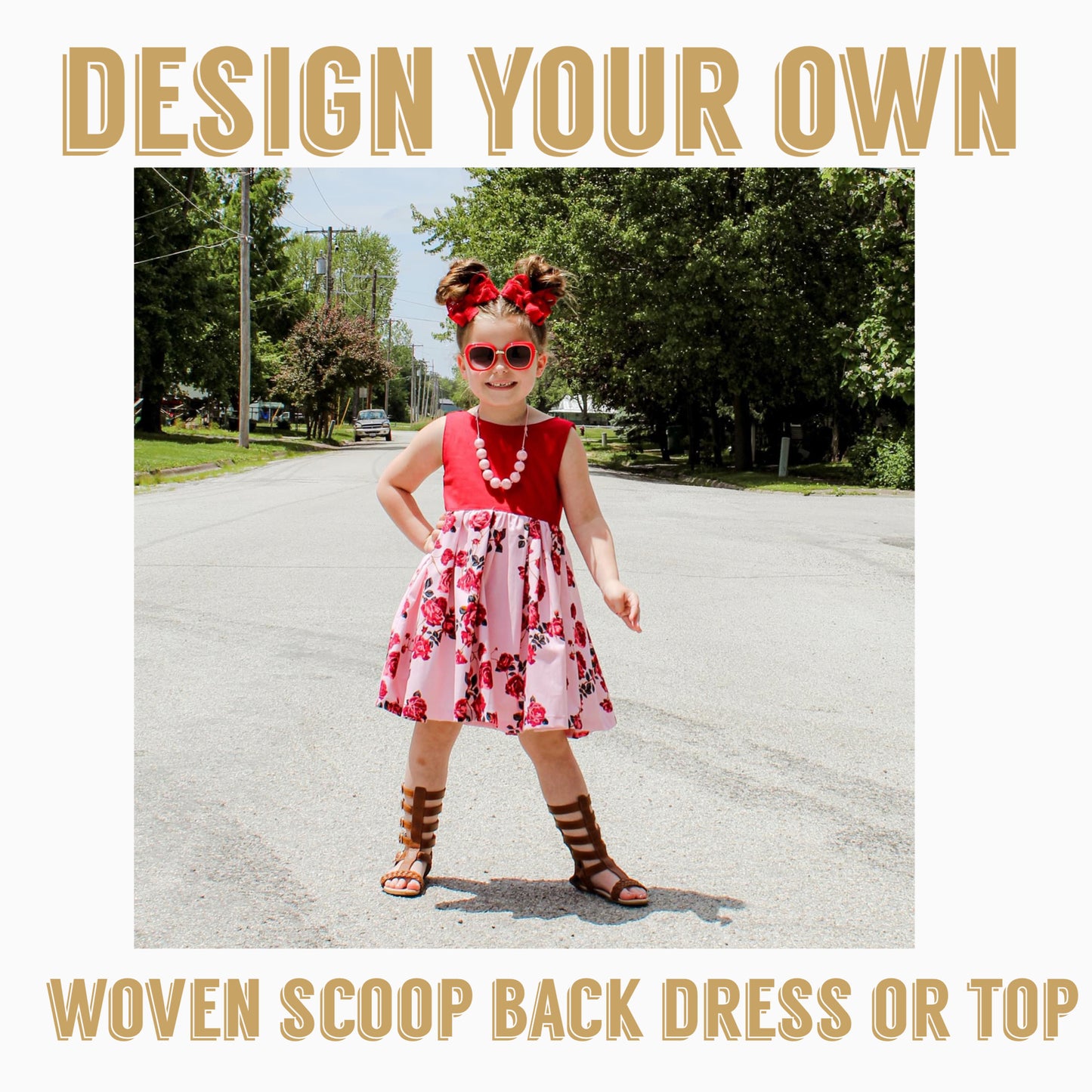 Design your own | Scoop Back Woven Top or Dress