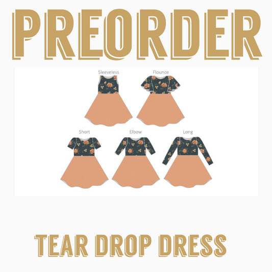 GROOVY BABY PRE-ORDER |Tear drop Dress