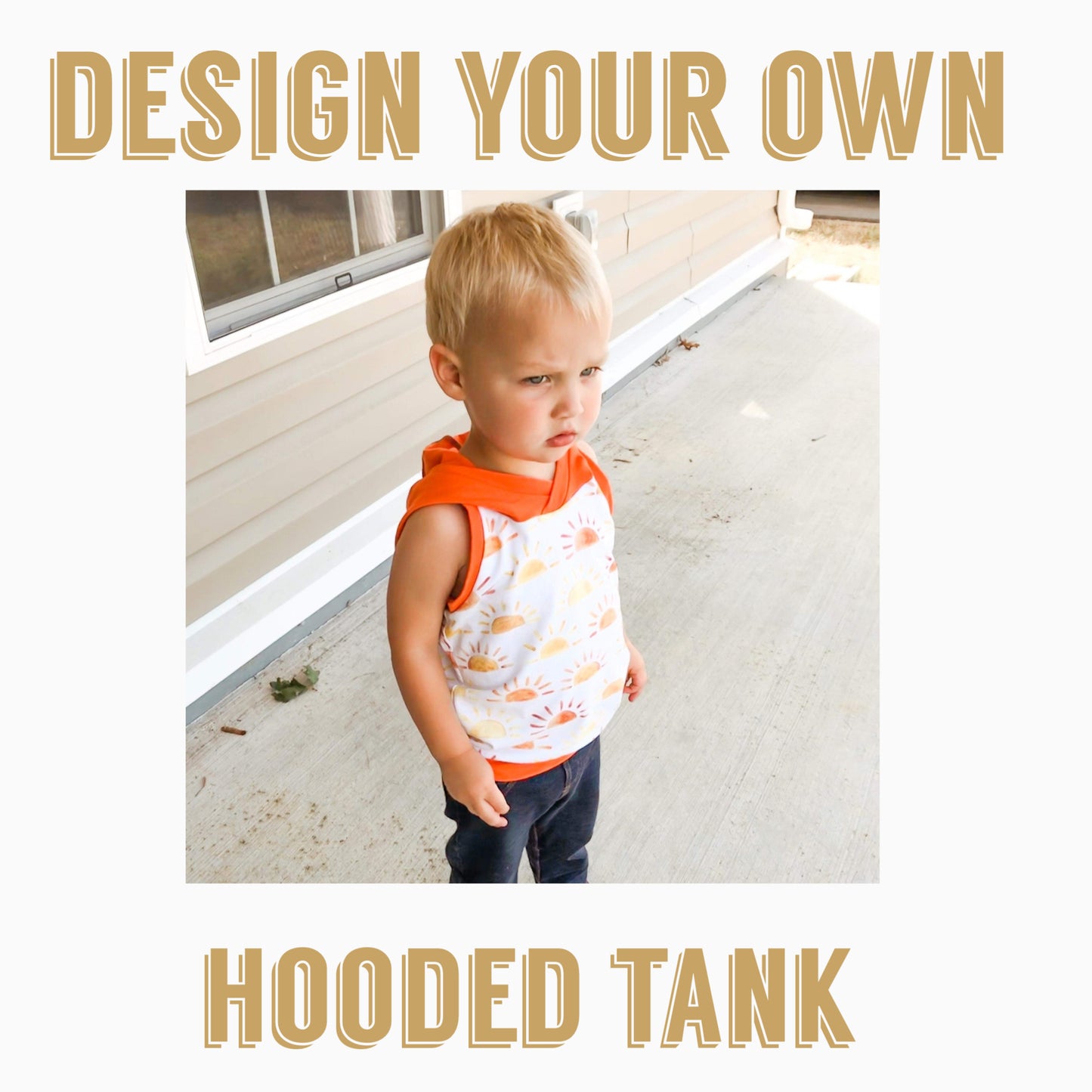 Design Your Own| Unisex Hooded Tank