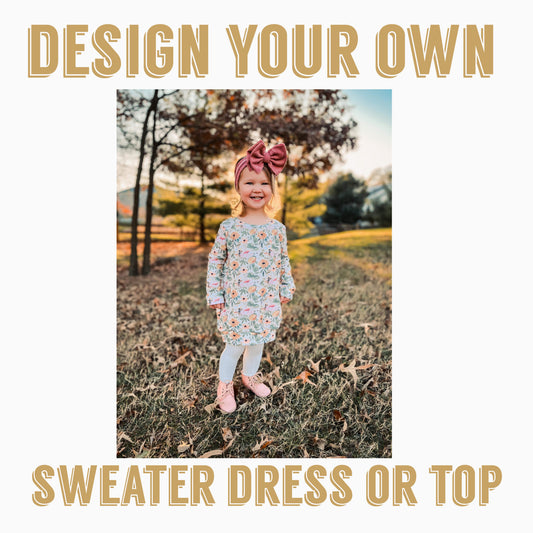 DESIGN YOUR OWN | Sweater dress or top