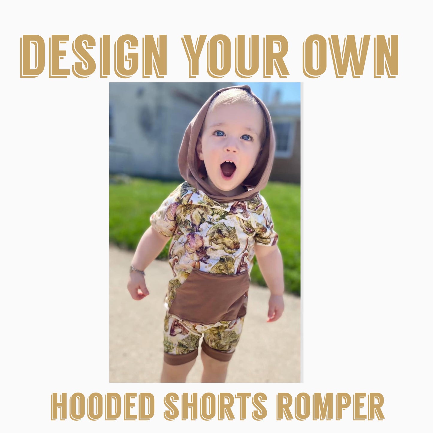 Design your own| Hooded shorts romper