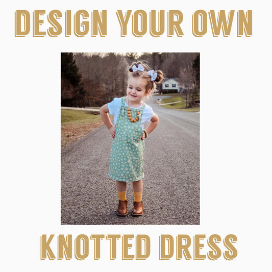 Design your own| knotted overall dress