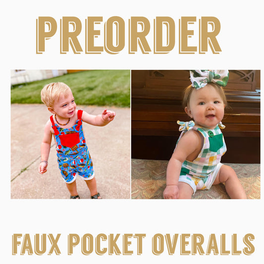 EPIC PREORDER |Faux Pocket Overalls