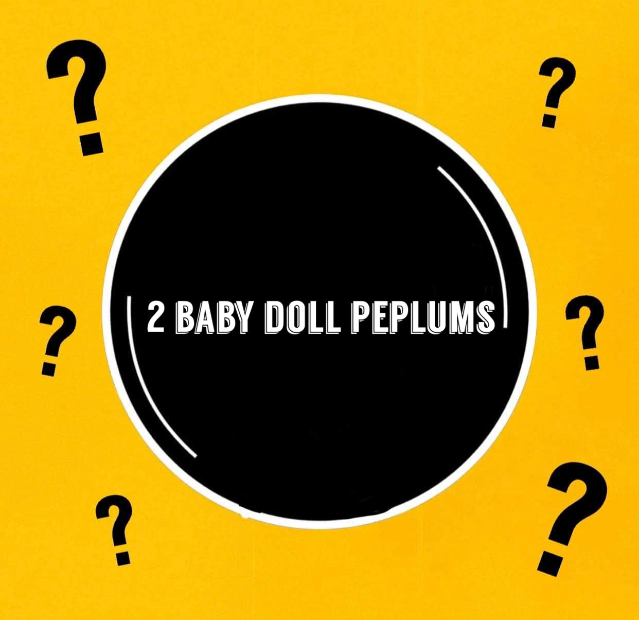 MYSTERY BUNDLE | 2 Babydoll peplums