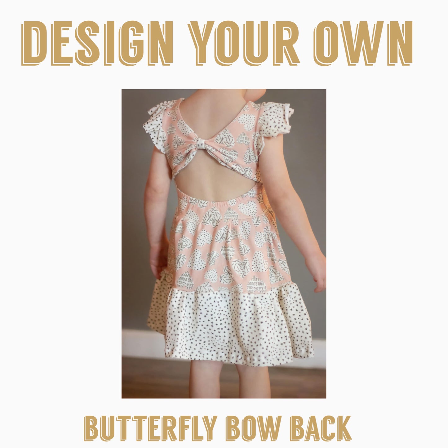 Design your own | Butterfly bow back dress
