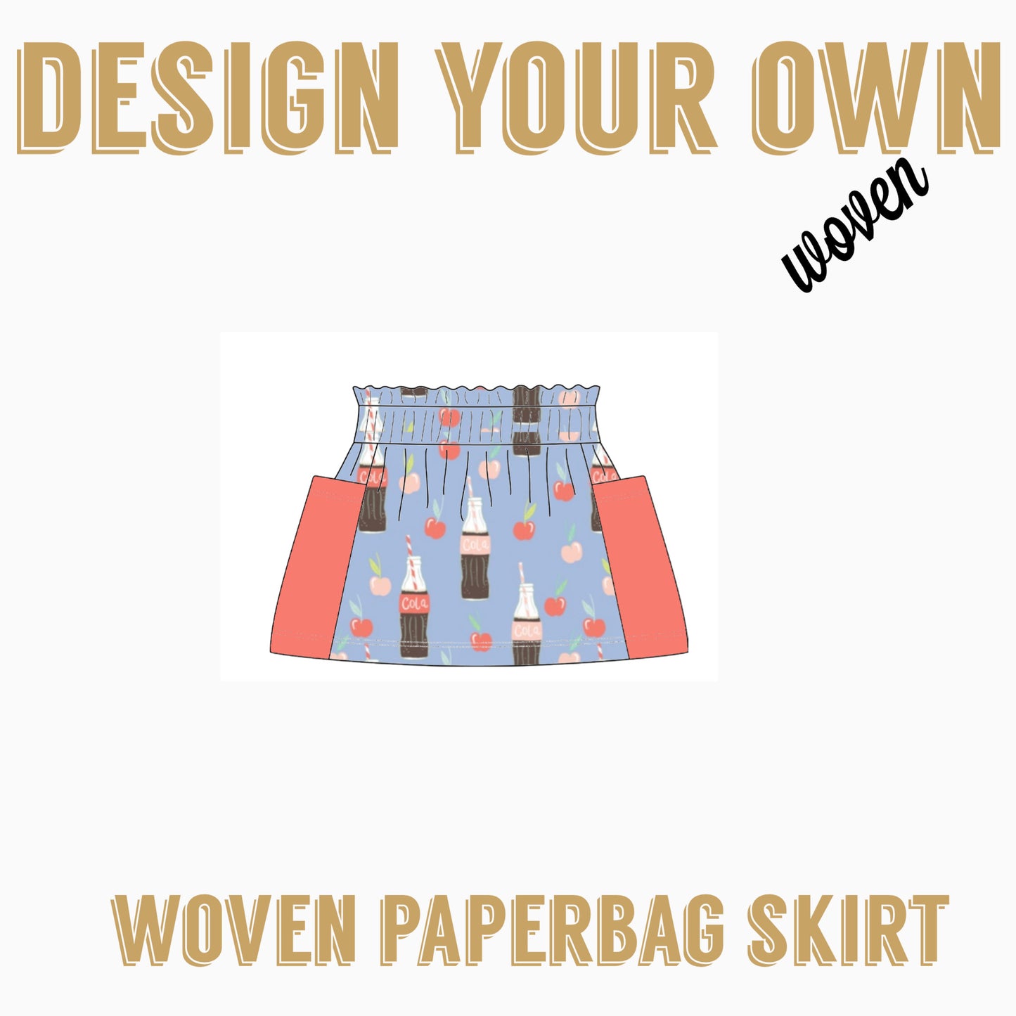 Design your own| WOVEN paperbag Skirt
