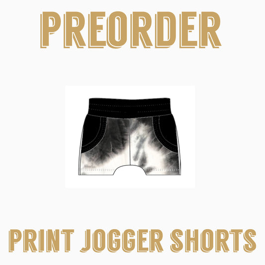 GROOVY BABY  PRE-ORDER | PRINT Joggers Shorts