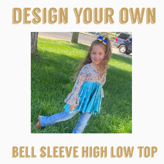Design Your Own | Bell Sleeve High Low Top