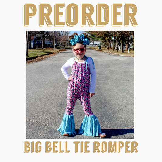 PATRIOTIC PREORDER | Big Bell Tie Romper