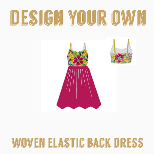 Design your own | Woven Elastic back Dress