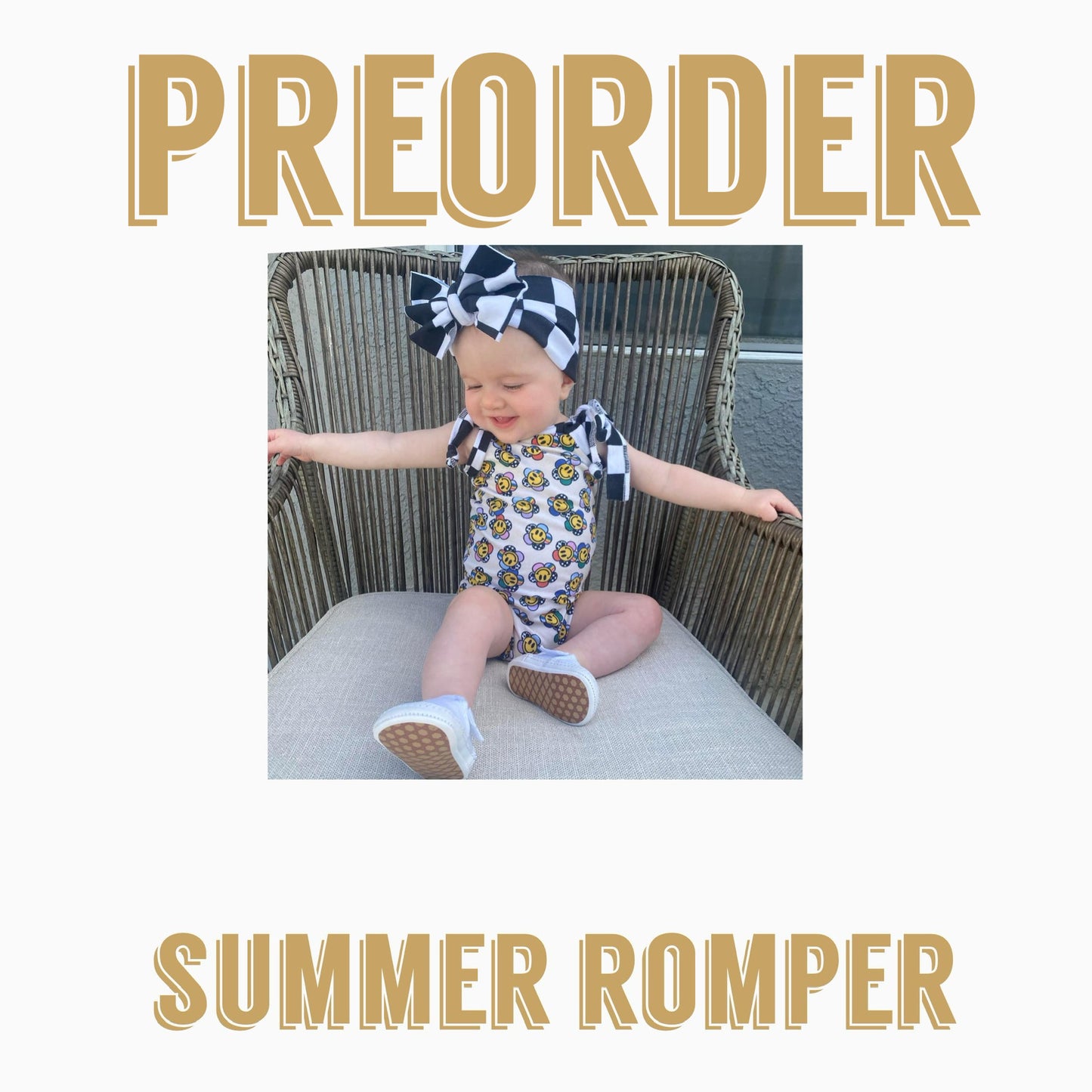 GROOVY BABY preorder |  Summer Romper