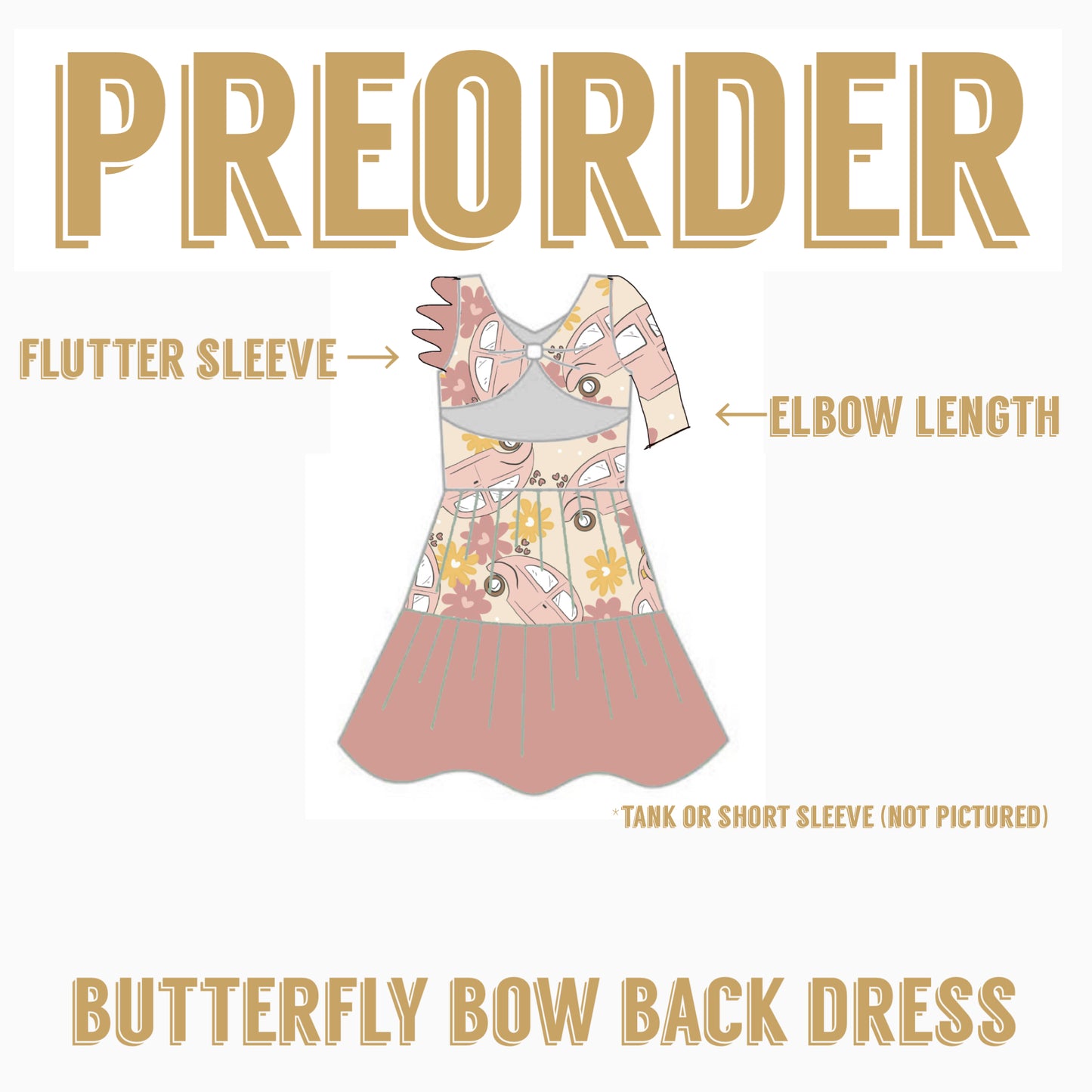 EPIC | Butterfly bow back dress