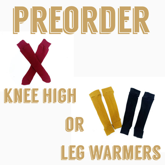 PATRIOTIC PREORDER| Knee High or Leg warmers