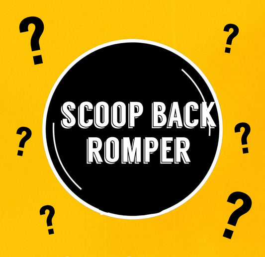 MYSTERY | Scoop back  Bubble Romper