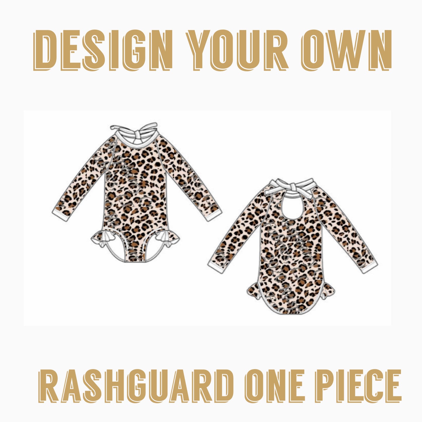 Design Your Own| RASHGUARD SWIMSUIT