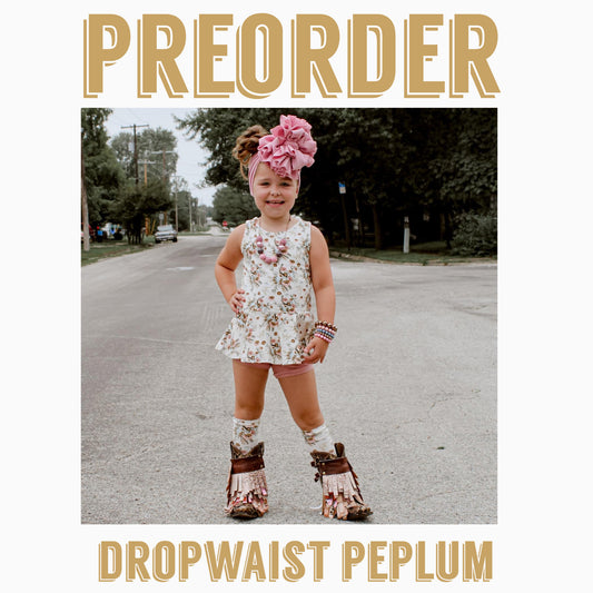 PATRIOTIC PREORDER | Drop waist Peplum