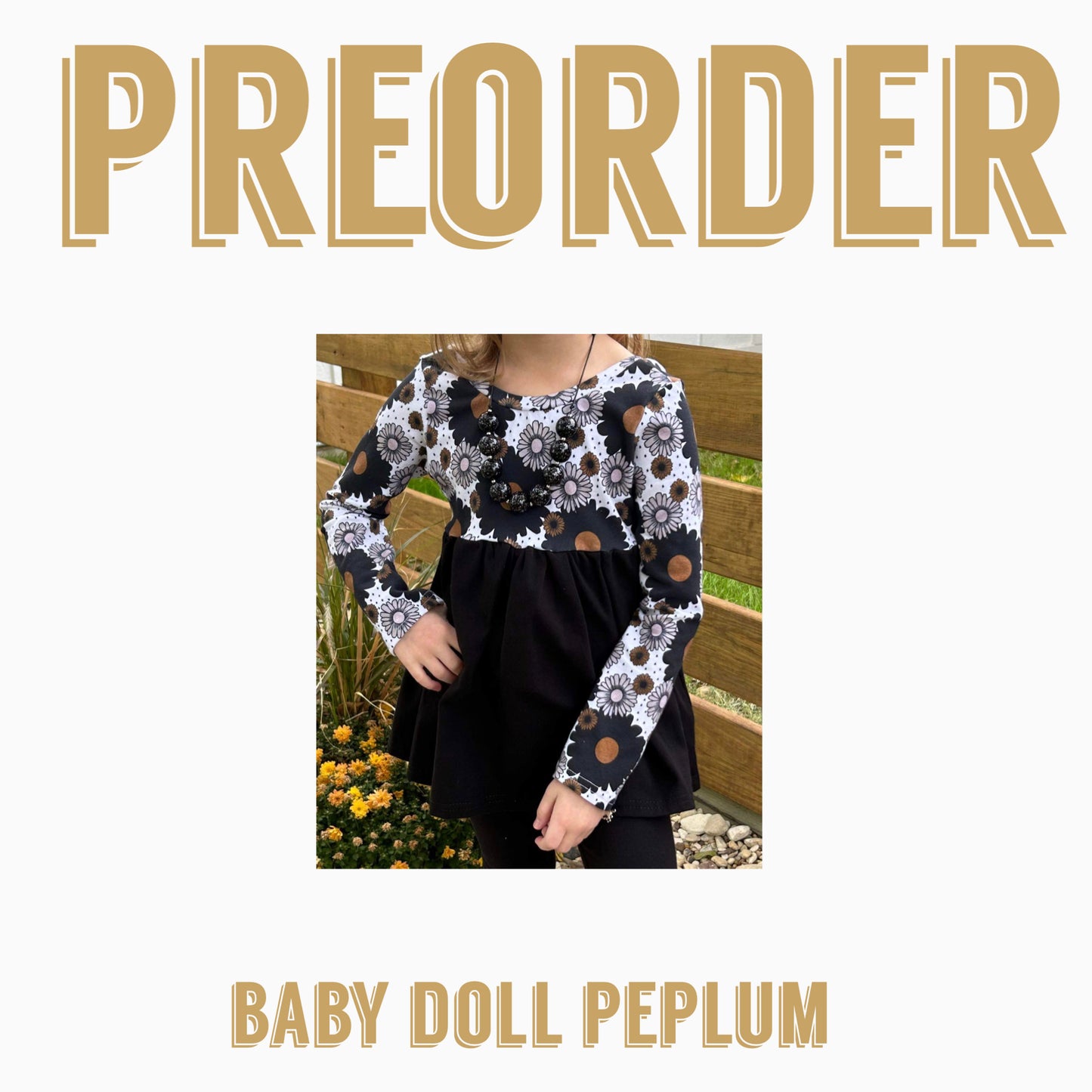 GROOVY BABY PREORDER | Baby Doll Peplum