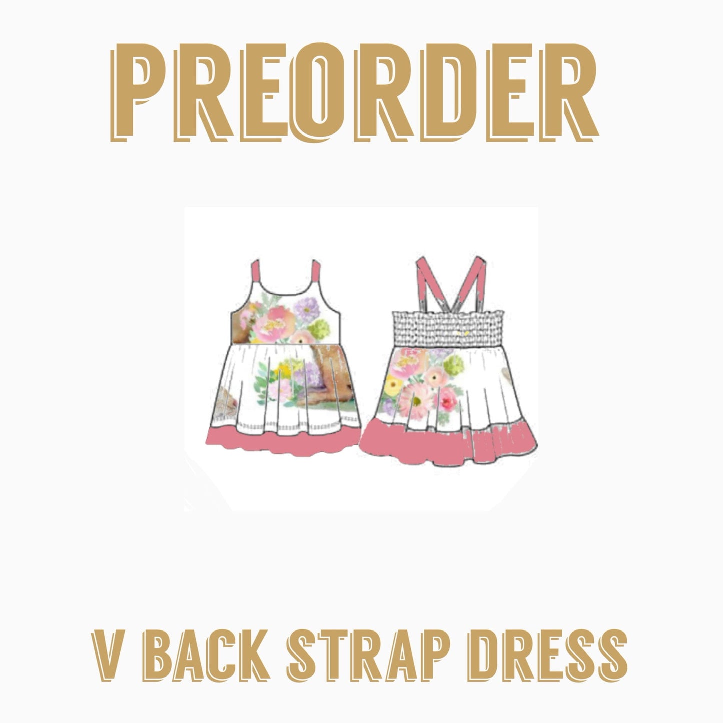 Design your own Woven | V BACK Strap dress
