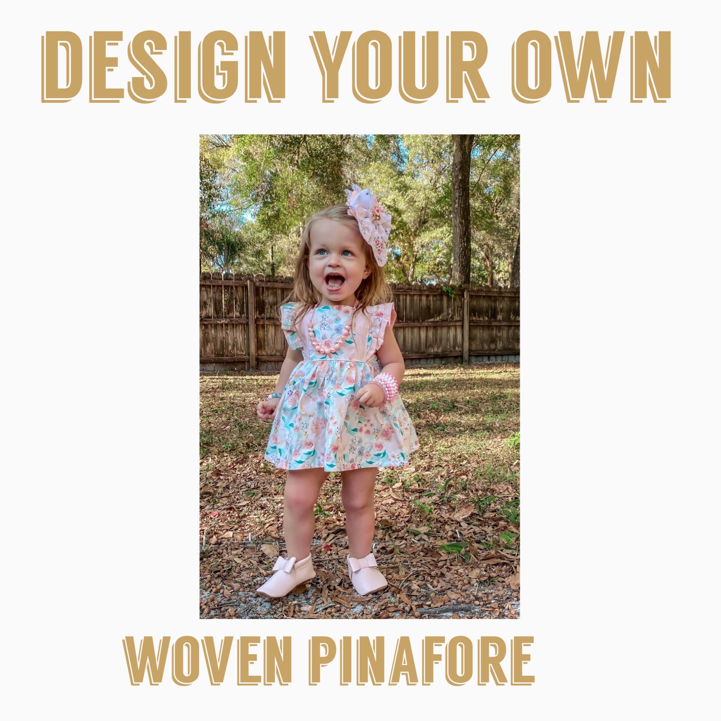Design Your Own| Woven Pinafore Dress
