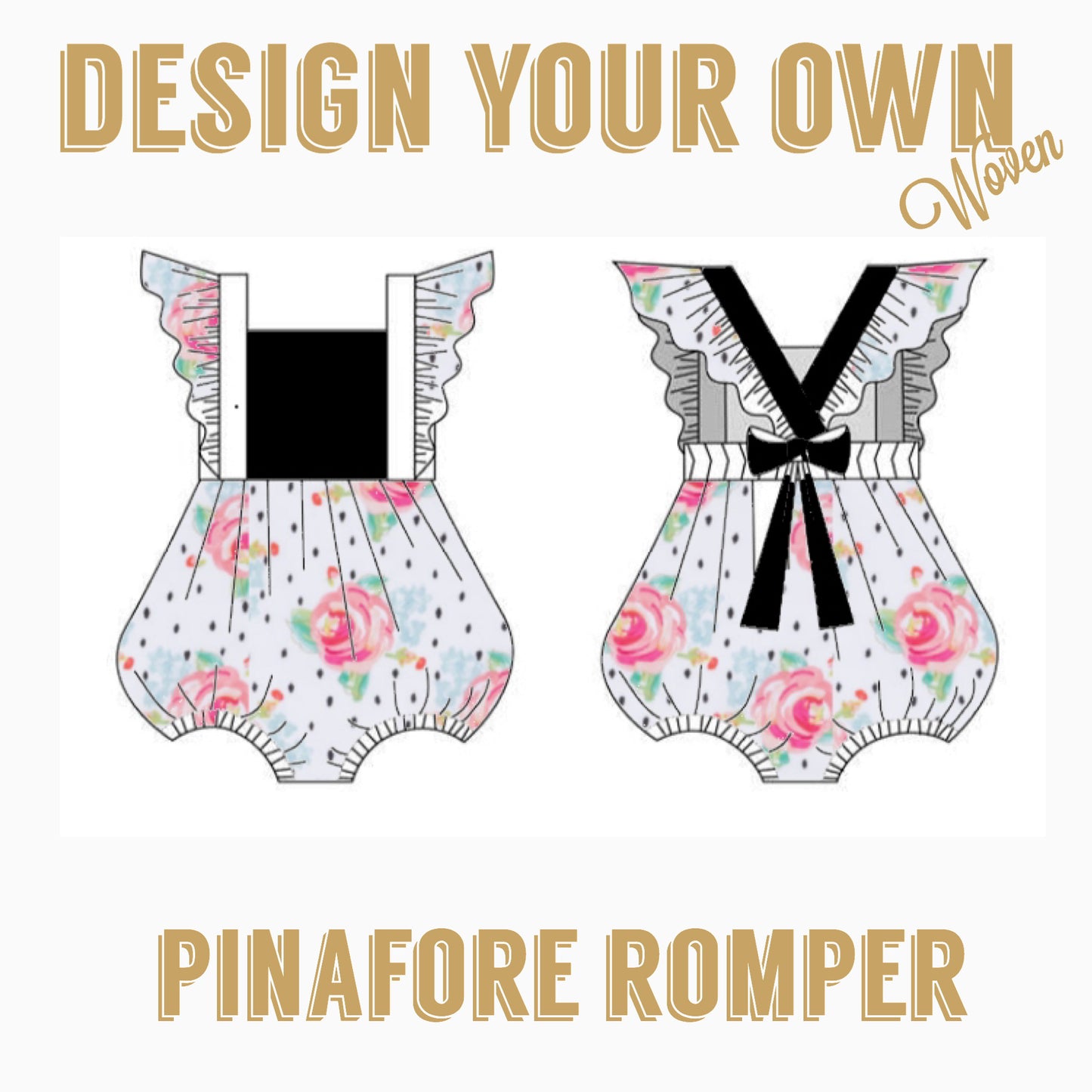DESIGN YOUR OWN | WOVEN PINAFORE ROMPER