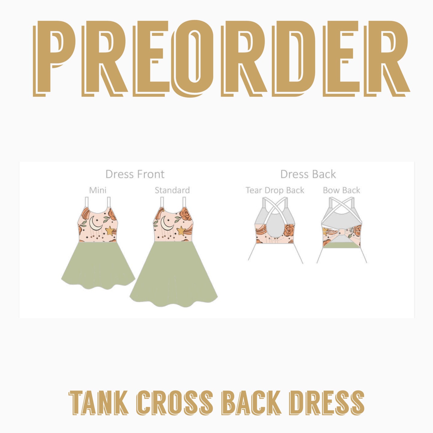 HALLOWEEN PRE-ORDER |Tank Cross Back Dress