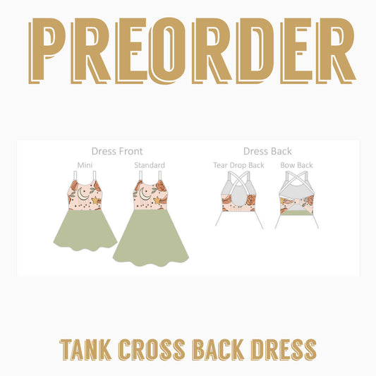 GROOVY BABY PRE-ORDER |Tank Cross Back Dress