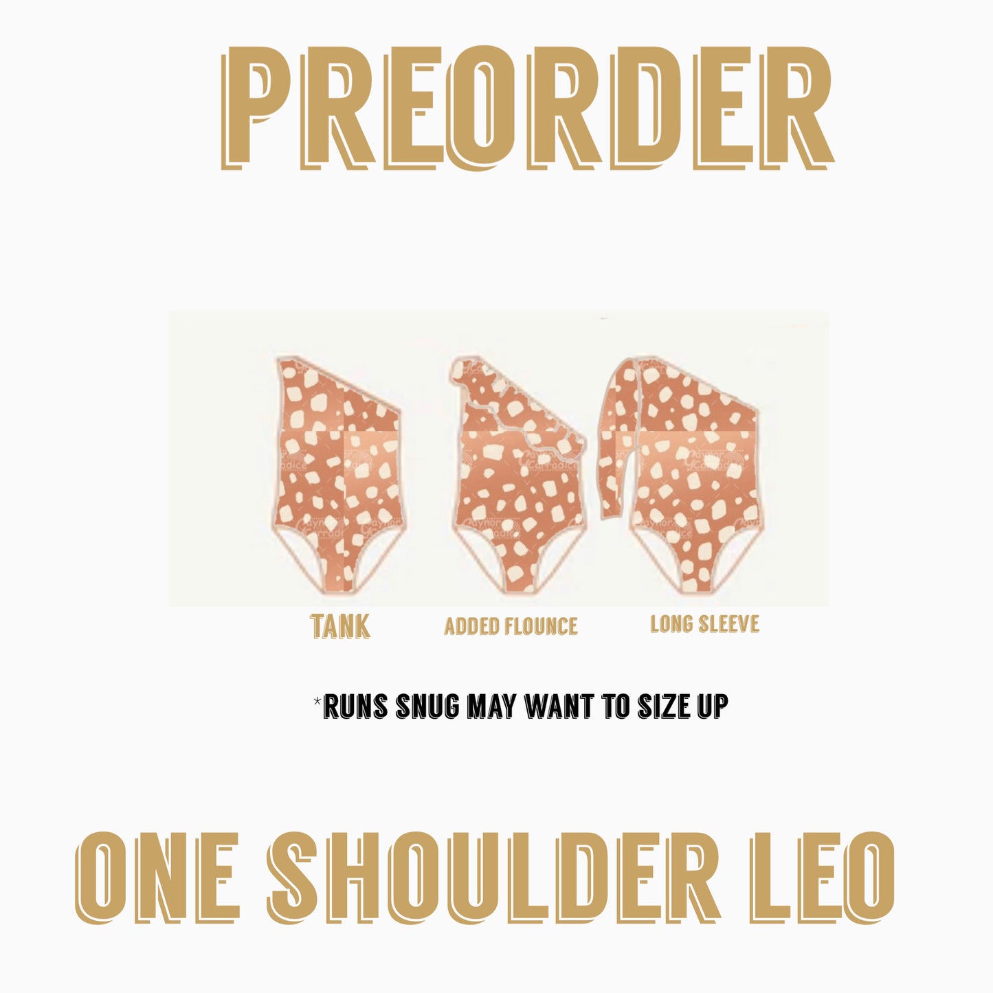 GROOVY BABY PREORDER |  One shoulder Leo
