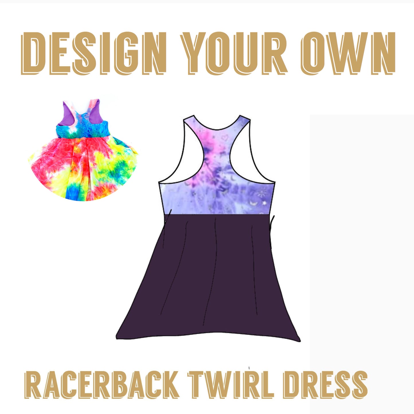 Design your own |Racer Back Twirl Dress
