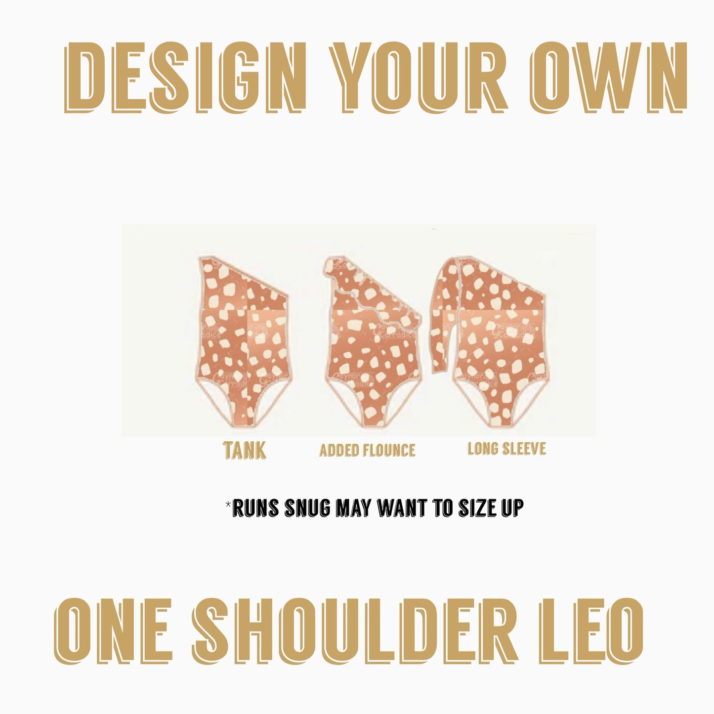 Design Your Own |  One shoulder Leo