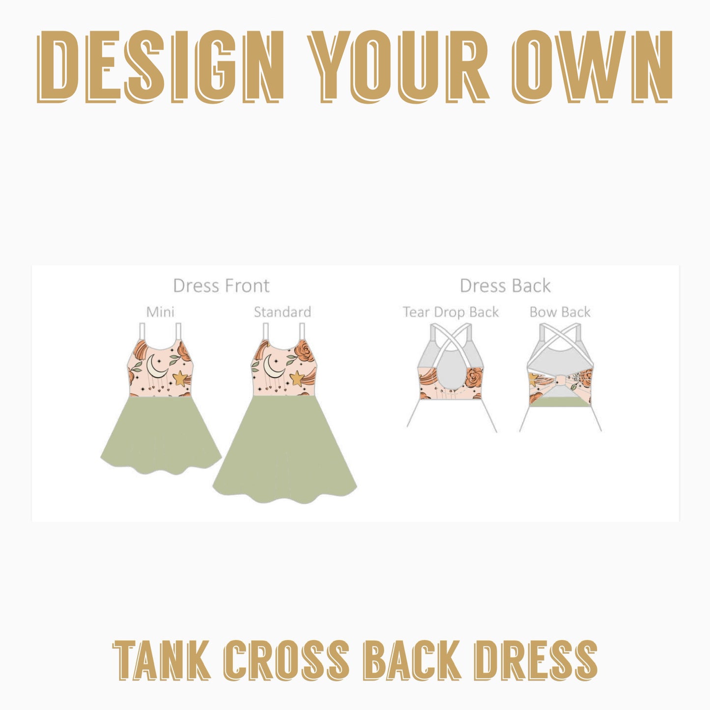 Design your own |Tank Cross Back Dress
