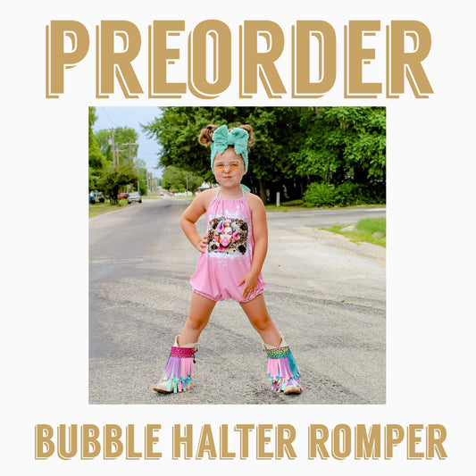 EPIC PRE-ORDER| Bubble halter Romper