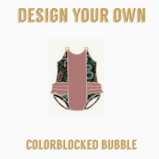 Design Your Own|  Colorblocked Bubble Romper